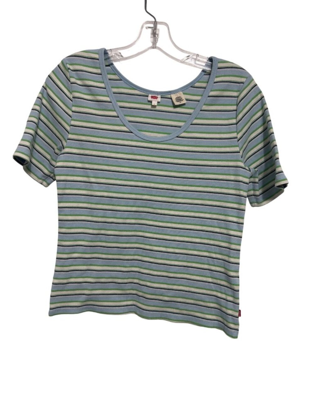 Vintage Levi’s Stripped Baby Tee Shirt Y2K Size Large